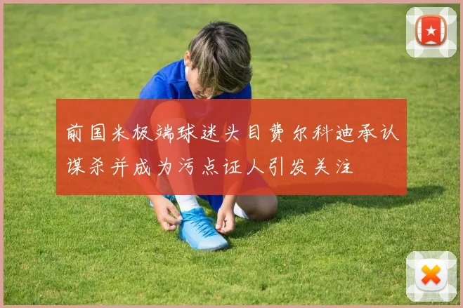 前国米极端球迷头目费尔科迪承认谋杀并成为污点证人引发关注